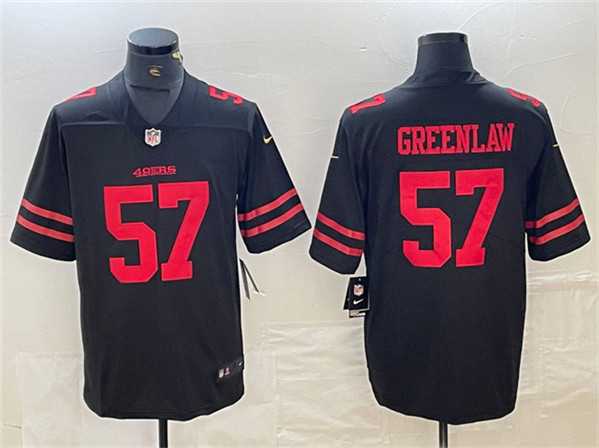 Mens San Francisco 49ers #57 Dre Greenlaw Black Vapor Untouchable Limited Stitched Jersey
